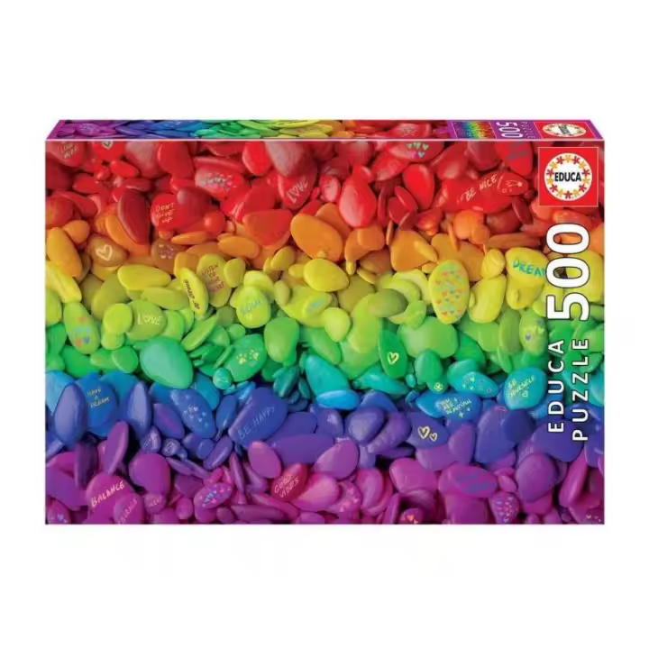 Puzzle 500 piezas Piedras de Colores de Educa - 1