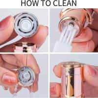 Epilador Eléctrico Portátil Para Mujer Trimmer De Cejas Y Barba Afeitadora Para Rostro Cuello Labios Y Axilas Razor De Batería - details 11