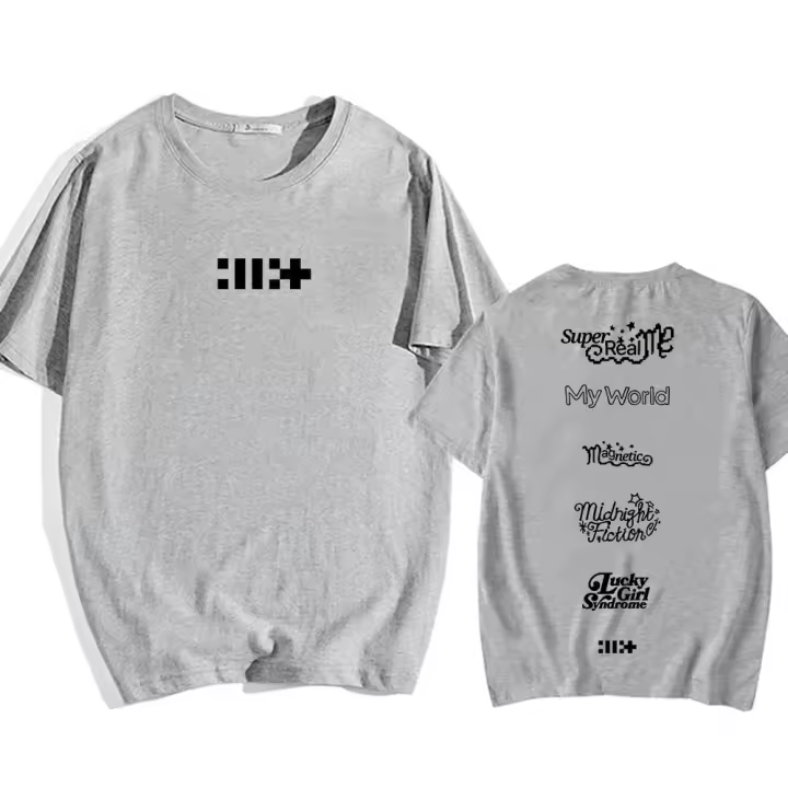 Camiseta ILLIT Para Niñas Moda Coreana Verano Mujer/Hombre Camiseta Corta Casual Impresión Gráfica Tees - 1