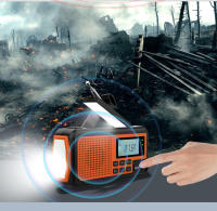 Radio De Emergencia Portátil 2025 Con Carga Solar Y Manivela 4000mAh Radio De Clima AM/FM/NOAA Alerta SOS Alarma Radio De Sobrevivencia - details 16