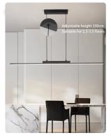 Lámpara Colgante Moderna Y Sencilla Para Comedor Cocina Y Sala De Estar Iluminación LED Ajustable Incluye Bombillas Decoración De Hogar - details 1