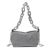 Bolso De Hombro Para Mujer 2024 Nueva Con Diamantes Y Rhinestones Bolso De Mano Brillante Bolso Cruzado De Moda Con Cierre De Cremallera - details 18