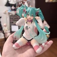 Figura De Anime Hatsune Miku 12cm Con Orejas De Gato Y Ropa De Manga Larga Juguete De Colección Para Niños Regalo De Modelos PVC - details 0
