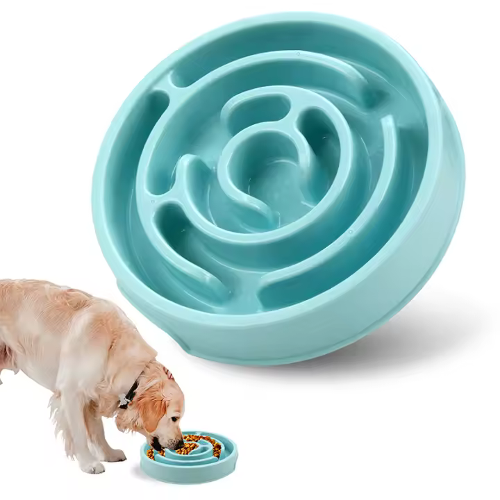 Tazón Lento Para Alimentos Para Mascotas Adecuado Para Gatos Y Perros Fácil De Limpiar Y Muy Duradero Material De Plástico - 1