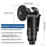 Máquina De Chamfering Portátil Pneumática 30000RPM Con Corte De 45° Y Aditamento Mini Herramienta Aérea Con Enchufe De 1/4" Para Desburde - details 0