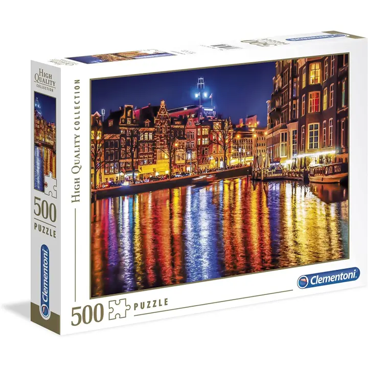 Clementoni - Puzzle 500 piezas paisaje Amsterdam, Puzzle 35037 - 1