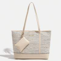 Bolso De Hombro Para Mujer 2024 Estilo Europeo Y Estadounidense Nueva Moda Satchel Nylon Lining Material PU Principal Color Cross Pattern - details 13
