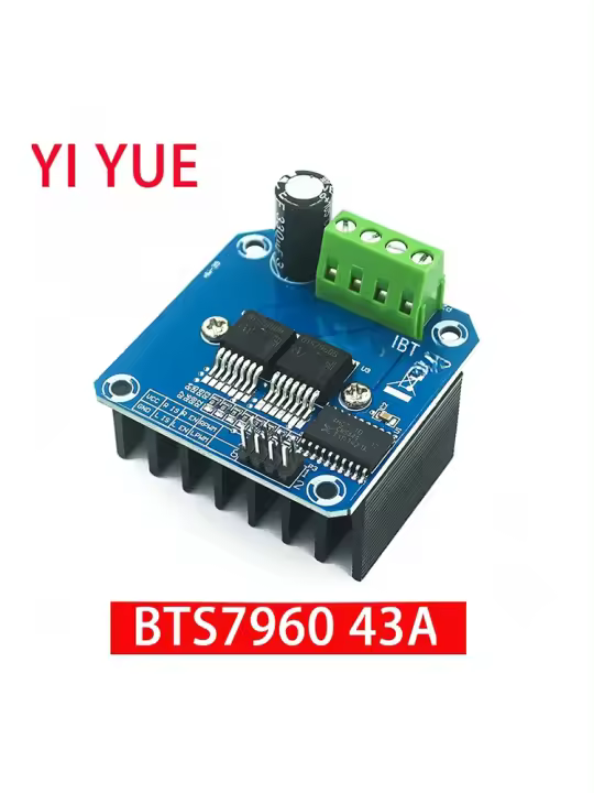 Módulo De Controlador De Motor De Alta Potencia BTS7960 43A H-Bridge Doble Para DIY Coche Inteligente Diagnóstico De Corriente - 1
