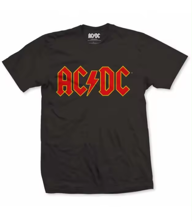 ACDC Logo Official Tshirt Camiseta Licencia Oficial Manga Corta ACDCTS02MB - 1