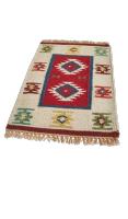 Ottoman Empire  - Alfombra Kilim India de lana  para decoracion salon , dormitorios , estilo moderno , boho ,  juvenil - details 0