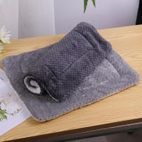 Manta De Descanso Para Perros Y Gatos Super Suave En Flanela Gris Protección Contra El Frío Del Otoño E Invierno Lavable - details 5