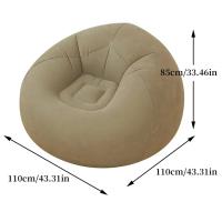 Sofá Inflable Grande Para Descanso En Exterior Y Sala De Estar Asiento De Lujo PVC Polipropileno Silla Colchón Para Camping - details 2