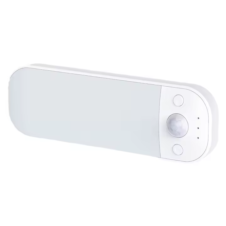 Luz de armario con sensor de movimiento, luz nocturna recargable, luz LED con sensor de movimiento de 3 modos, 15%-100% de brillo, armario, cocina, escaleras, pasillo, luz de garaje - 1