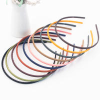 Diadema De Moda Con Borde Pulido Para Mujeres Y Niñas Accesorio De Cabello Simplicidad Elegante Color Sólido Four Seasons - details 4