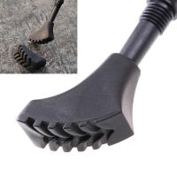 Bastón De Caminar Negro Nórdico Telescópico Alpenstock Para Senderismo Accesorios De Escalada Pala De Neveón Material De Manija De Goma - details 7