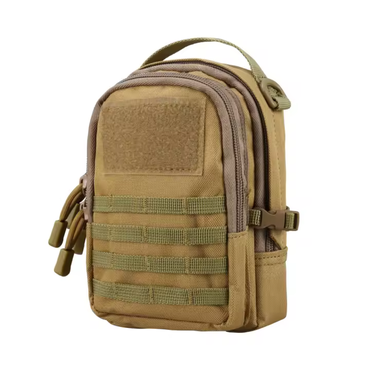 Bolsa De Cinturón Táctico Molle Estrecha Para Teléfono Móvil Y Gadgets EDC Bolsa De Cinturón De Uso Útil De Nylon Para Caza - 1