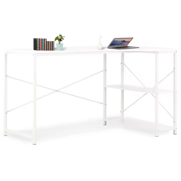 vidaXL Escritorio para ordenador blanco 120x72x70 cm - 1