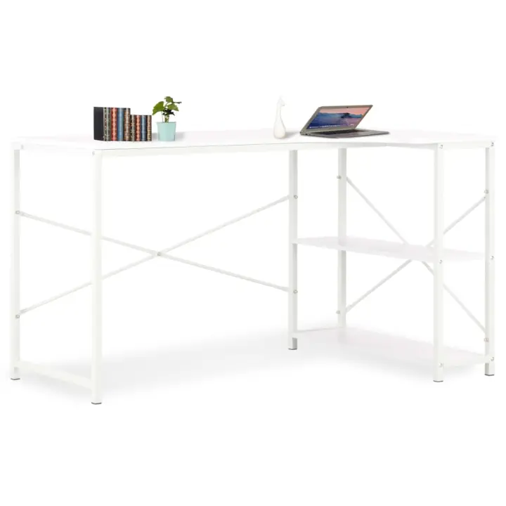 vidaXL Escritorio para ordenador blanco 120x72x70 cm - 1