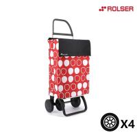 STARLEY-Carro de compra con 4 ruedas y cuerpo de aluminio, 43 litros, ROLSER, Dimensiones Abierto 4 Ruedas: 390 x 470 x 925 mm. Dimensiones Plegado: 390 x 215 x 1050 mm. - details 4