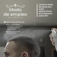 Barber Shop Europe - Kit Fijador + Optimizador - Spray Fijador de Fibras Capilar - Enriquecido con aceite de ricino - Especial para cabello débil - Optimizador de la primera línea de cabello - details 3