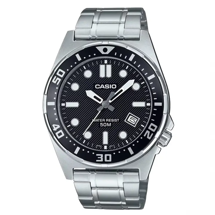Reloj CASIO MTD-135D Diver Style para Hombre Esfera Negra - 1