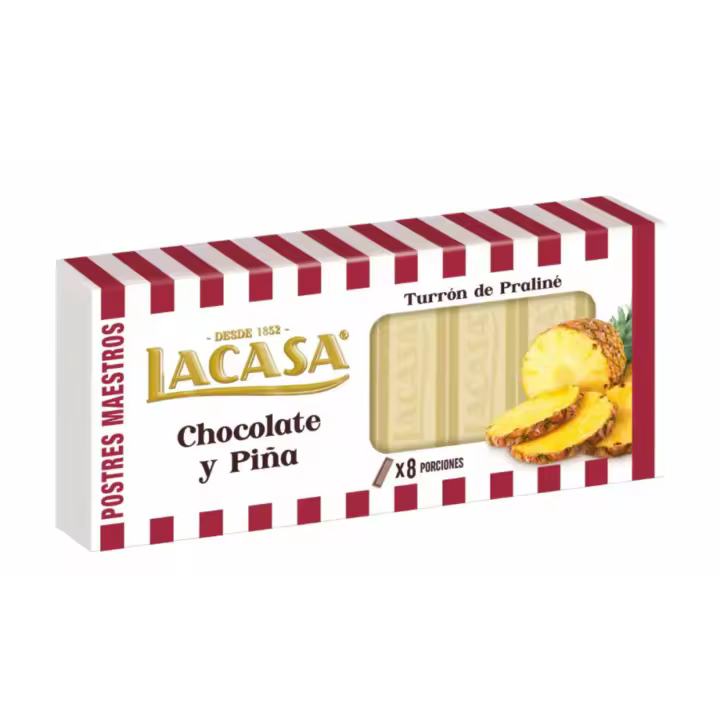 Lacasa Turrón de Chocolate y Piña 225 G - 1