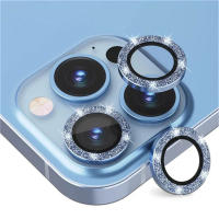 Protector De Lente De Cámara Para iPhone Glitter Diamond Rhinestone Metálico Vidrio Templado Compatible Con Series 11 pro Max 12 13 14 plus 15 16 pro Max - details 4