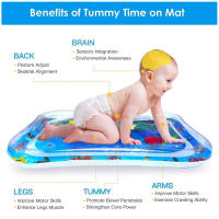 Juguetes Educativos Para Bebés Matriz De Juego Inflable De Agua Para Niños Y Niñas Regalo De Cumpleaños Actividad Divertida Para Tiempo En Pecho 0-6 Años - details 5