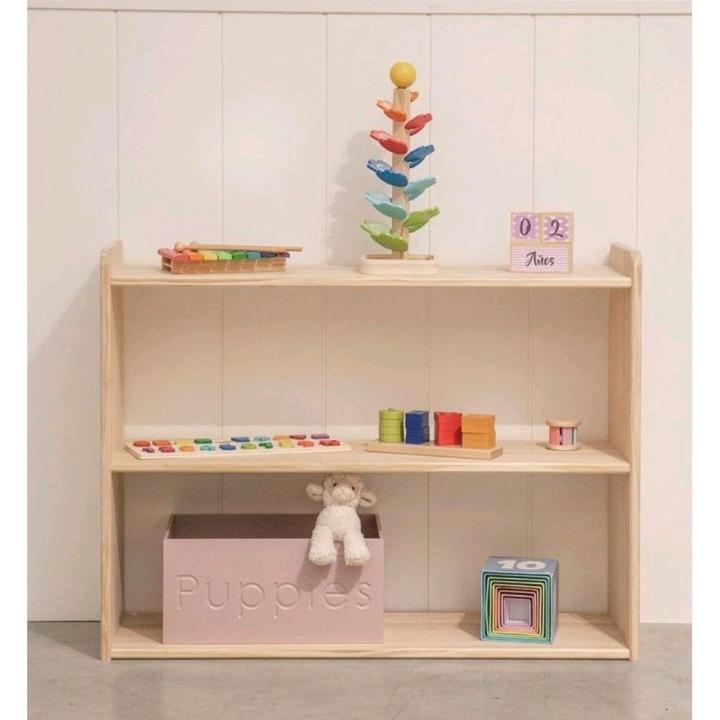 Estantería  3 estantes Montessori madera natural (Tamaño M)