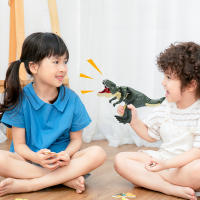 Juguete Interactivo Para Niños Dinosaurio Con Sonido Y Telescopio Swing Fidget Dinosaurio Za Za Regalo De Navidad Unisex - details 4