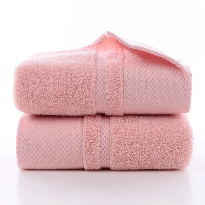 Juego De Toallas De Algodón Bordadas 3 Piezas 35x75cm 70x140cm Toallas De Baño Geométricas Para Mano Rostro Y Ducha Toallas De Baño - 1