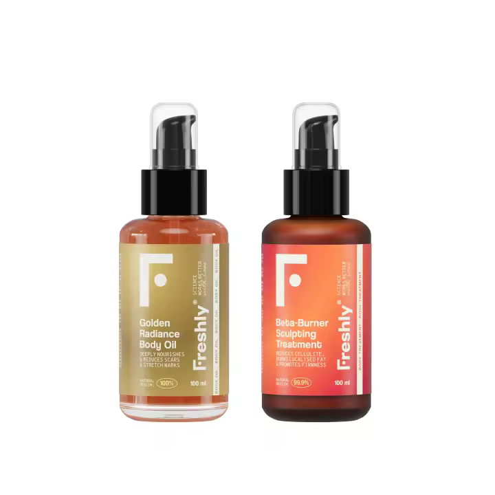 Freshly Cosmetics - Pack Aceite corporal + Crema anticelulítica y reductora Sculpting Body Pack - 1