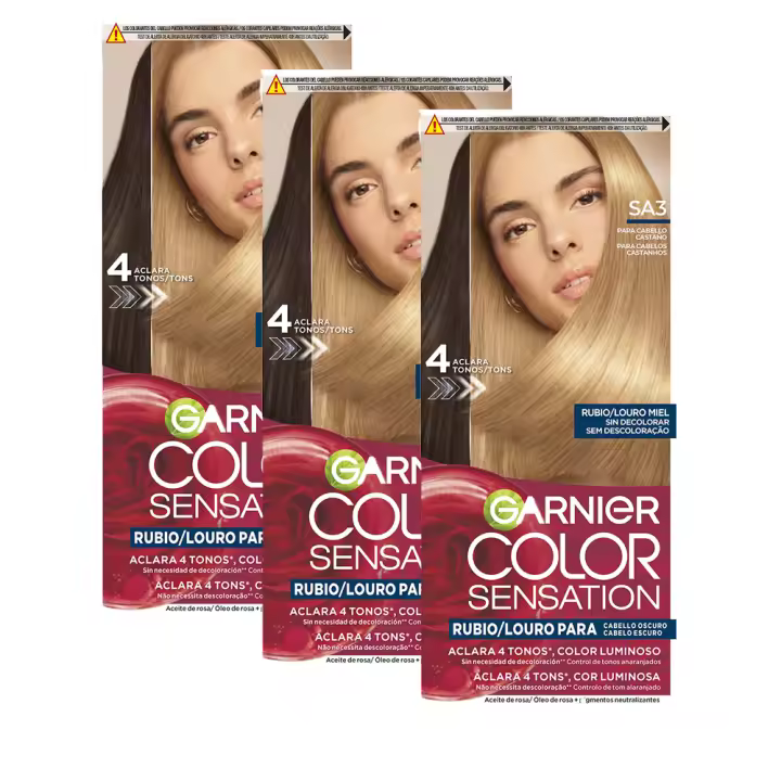 Garnier | Color Sensation Tinte Rubio Luminoso Sin Decoloración para Cabello Negro, rubio o castaño - 1