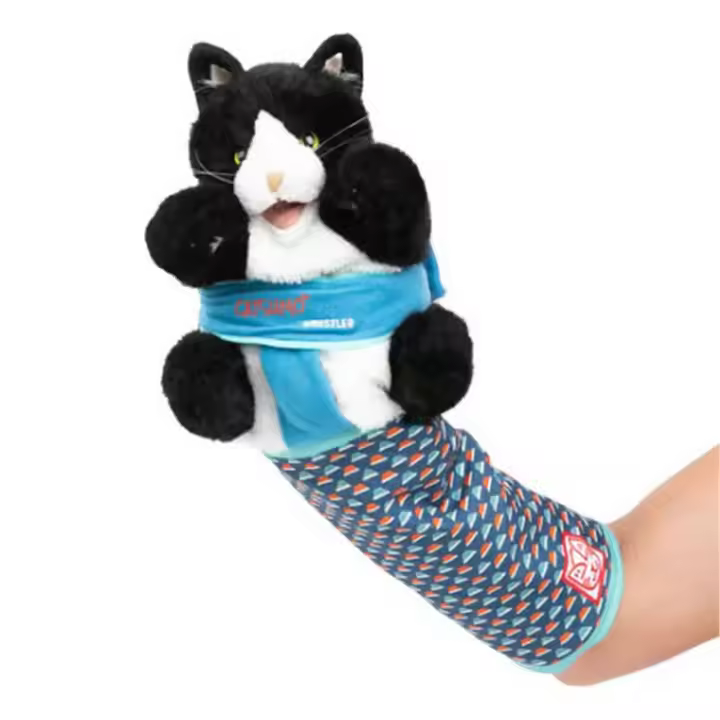 Cat Puppet Wrestlers Interactive Pet Toy with Padding for Playtime and Training Stuffed Animal Cat Toy for Fun and Protection - 1