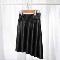 Falda Corta De Cuero Sintético Para Mujer Cintura Alta Elástica Estilo Streetwear Adecuada Para Trabajo Y Club Nocturno - details 2