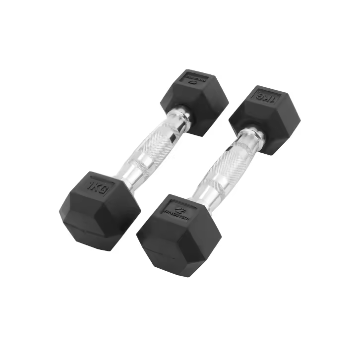 Fitness Tech Mancuernas Hexagonales 1-9 Kg / Set 2 unidades Aparatos de musculación - 1