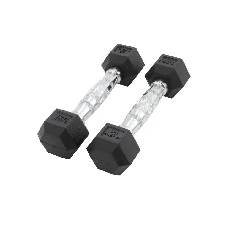 Fitness Tech Mancuernas Hexagonales 1-9 Kg / Set 2 unidades Aparatos de musculación - 1