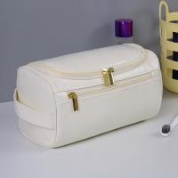 Organizador De Viaje Estiloso De Cuero Con Diseño De Gancho Y Gran Interior Para Maquillaje Y Cosméticos Zwq - details 6