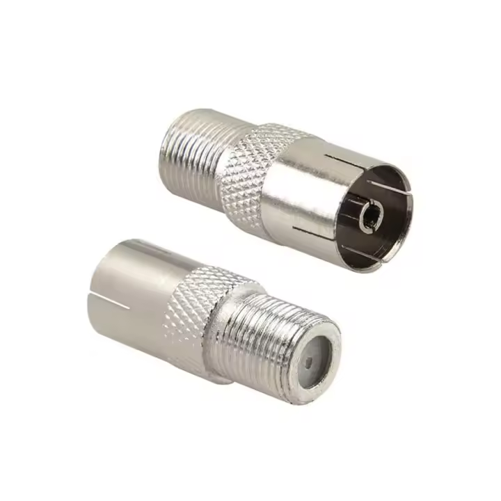 CABLEPELADO Adaptador de Antena Hembra a Hembra | Adaptador de Tipo F Hembra a TV coaxial Hembra | Apto para cables de extensión, DVB-T 2, antena SAT, antena plana, LNB, BNC, TV y receptor - 1
