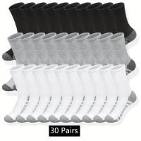 Calcetines Clásicos Para Hombre Anti-derrapantes Transpirables Deportivos Para Correr Y Baloncesto Pack De 10/20/30 Pares - details 3