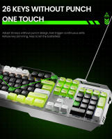 Teclado De Juego EWEADN GX90 Con Retroiluminación LED Silencioso Diseño Ergonómico Duradero Para PC Y Oficina 104 Teclas Membrana USB - details 6