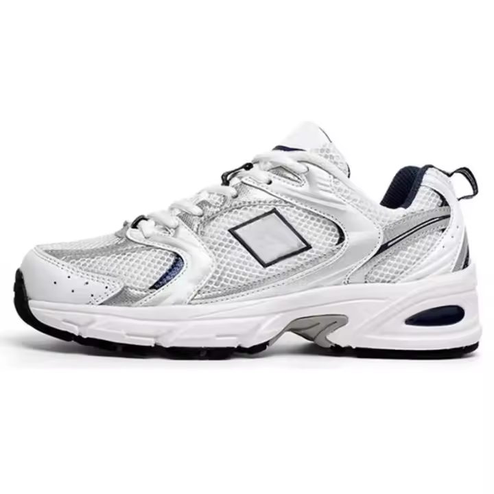 Zapatos deportivos para correr al aire libre de diseñador para hombre y mujer 530S, todo en blanco y negro, perla, polvo de glaciar, tenis ligeros y transpirables - 1