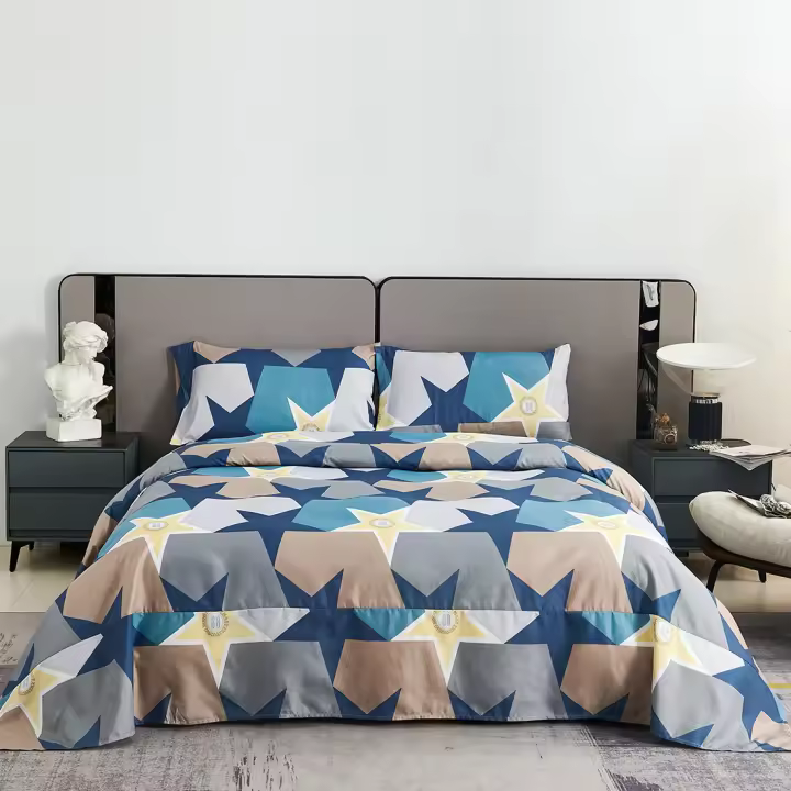 FARFALLAROSSA®    JUEGO DE SáANAS. Incluye un total de 3/4 piezas. Sábana Bajera, Sábana encimera y Funda de almohada larga (No incluye funda nórdica).  100% Poliéster, Hipoalergénicas, para Cama 90/135/150/180cm, Color Gris/Blanco/Beige/Rosa/Azul - 1
