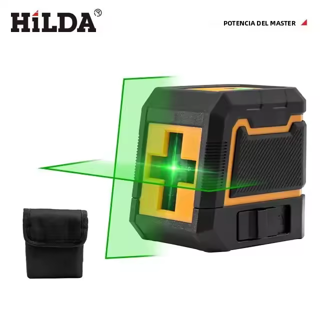 Nivel De Láser HILDA 2 Líneas Auto-Nivelado Horizontal Y Vertical Rayo De Láser Verde Potente Para Construcción Y Jardinería - 1