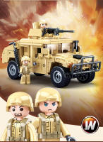 Bloques De Construcción De Vehículo De Asalto H2 WW2 Military SWAT 265PCS Juguetes DIY Para Niños Modelos De Armadura De Soldado Para Regalos - details 2