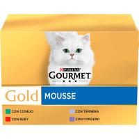 Purina Gourmet Gold Mousse Pack Surtido Carnes Gato Latas - 96 unid. x 85 gr - details 0