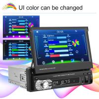 Receptor De Radio Bluetooth Podofo Android Auto 1 Din Pantalla HD Retractil De 7'' Carplay Reproductor MP5 Para Coche Con Conector USB Doble - details 9