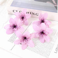 10Pcs Flores Artificiales 5CM Para Decoración De Hogar Fiesta Boda Jardín Accesorios Para Coronelas Y Manualidades - details 16
