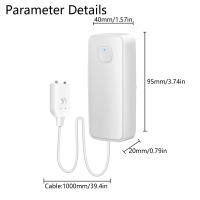Sensor De Detección De Fugas Inteligente WiFi Tuya Con Alarma De Sonido Y Sistema De Monitoreo Remoto Seguridad Antifugas Para El Hogar - details 8