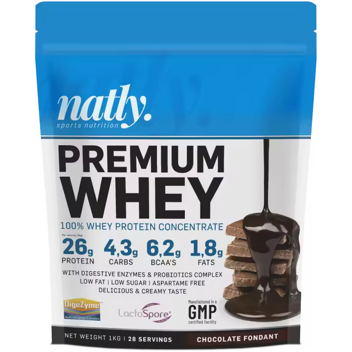 Natly nutrition - Concentrado de Proteina Premium - 1000 gr - 1